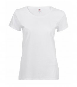 Женская футболка Fruit of the Loom VALUEWEIGHT T LADY-FIT Белый