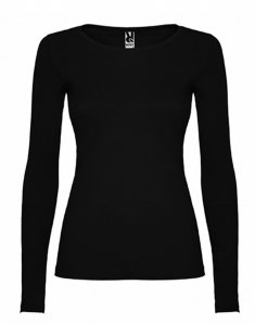 Женская футболка с длинным рукавом Roly Extreme Woman Черный