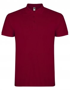 Мужская футболка поло Roly Star 200 Бордовый