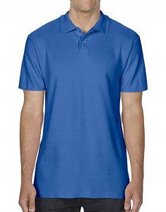 Мужская футболка поло Gildan SoftStyle 177 Ярко-синий