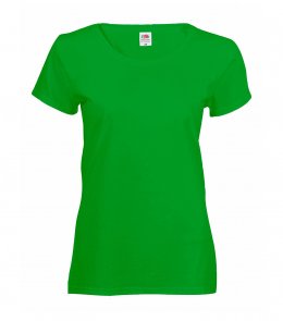 Женская футболка Fruit of the Loom VALUEWEIGHT T LADY-FIT Зеленый