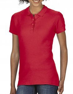 Женская футболка поло Gildan SoftStyle 177 Красный