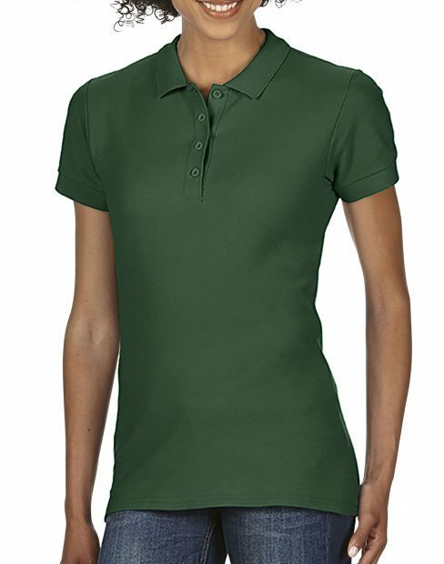 Жіноча футболка поло Gildan SoftStyle to_64800L/5535C фото