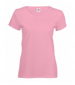 Женская футболка Fruit of the Loom VALUEWEIGHT T LADY-FIT Нежно розовый
