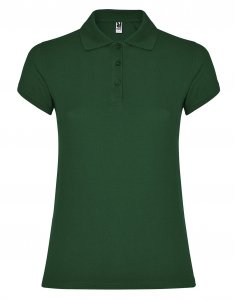 Женская футболка поло Roly Star woman 200 Темно-зеленый to_6634/56 фото