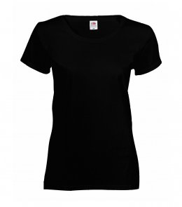 Женская футболка Fruit of the Loom VALUEWEIGHT T LADY-FIT Черный