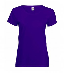 Женская футболка Fruit of the Loom VALUEWEIGHT T LADY-FIT Фиолетовый