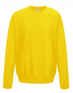 Мужской свитшот JustHoods AWDIS SWEAT Лимонный