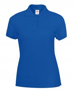 Женская футболка поло Fruit of the Loom 65/35 POLO LADY-FIT Ярко-синий