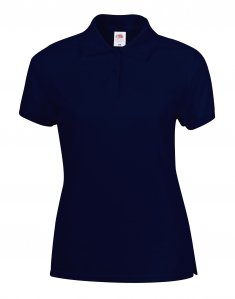 Женская футболка поло Fruit of the Loom 65/35 POLO LADY-FIT Глубокий темно-синий