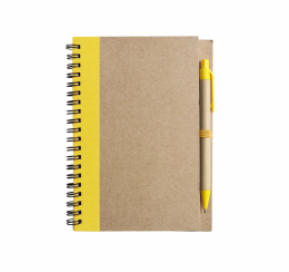 Блокнот с ручкой B6 формат Солнечно желтый es_952715/06 фото