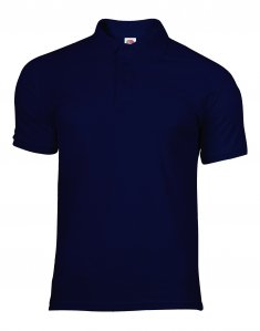 Мужская футболка поло Fruit of the Loom 65/35 POLO Глубокий темно-синий