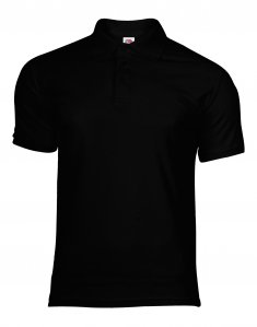 Мужская футболка поло Fruit of the Loom 65/35 POLO Черный