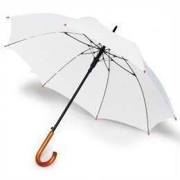 Зонт-трость с деревянной ручкой Белый es_908001/06 фото