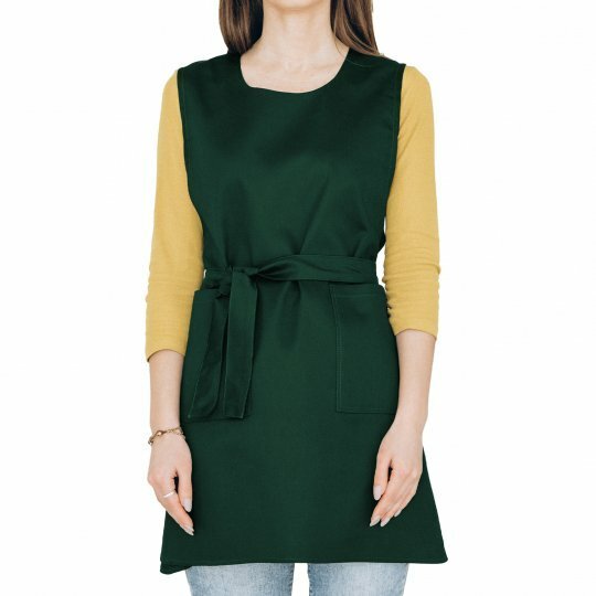 Фартук vt_saffron/bottlegreen фото