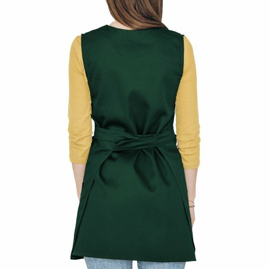 Фартук vt_saffron/bottlegreen фото