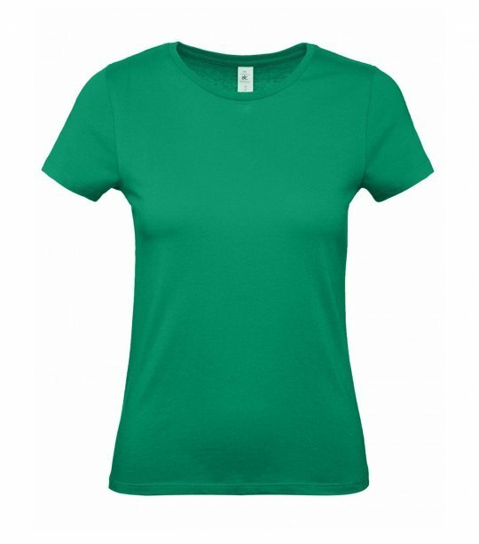 Женская футболка B&C WOMEN-ONLY #E150/WOMEN/KellyGreen фото