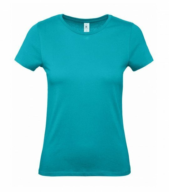 Женская футболка B&C WOMEN-ONLY #E150/WOMEN/Turquoise фото