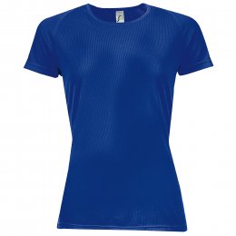 Женская футболка спортивная Sols SPORTY WOMEN Ярко-синий
