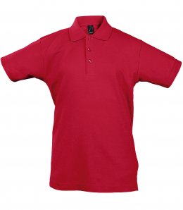 Детская футболка поло Sol's SUMMER II KIDS Красный