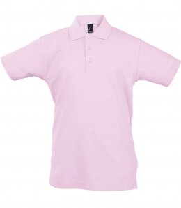 Дитяча футболка поло Sol's SUMMER II KIDS Ніжно-рожевий