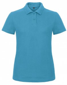 Женская футболка поло B&C ID.001 /WOMEN Ультрамарин ID.001/WOMEN/Atoll фото