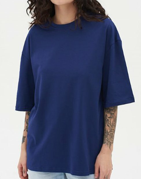 Чоловіча футболка Ray Market Oversize U0104/NavyBlue фото