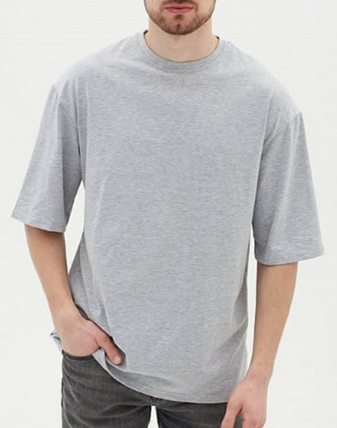 Мужская футболка RM Oversize U0104/GreyHeather фото