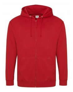 Мужская толстовка на замке Just Hoods ZOODIE Красный top_AWJH050/FR фото