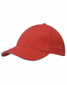 Кепка BRUSHED COTTON CAP WITH TRIM Красный