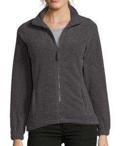 Женская флисовая кофта Sols NORTH WOMEN Угольно-серый