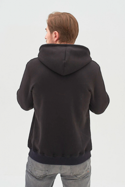 Мужская толстовка на замке RM Basic U0405/Black фото