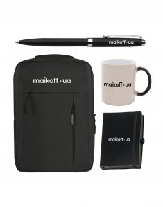 Новогодний подарочный бокс с собственным принтом «Зимняя классика» Черный box-nr-005/black фото