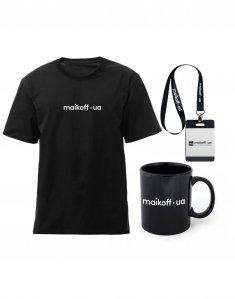 Подарочный Welcome-бокс с собственным принтом «Твой старт с комфортом» Черный Welcome-003/black фото