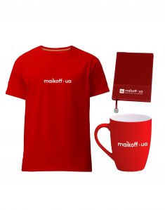 Подарочный Welcome-бокс с собственным принтом «Командный дух в каждой детали» Красный Welcome-005/red фото