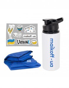 Подарочный Sorry-бокс с собственным принтом «Дарим уют вместо неудобств» Ярко-синий Sorry-002/blue фото