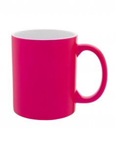 Чашка для сублимации цветная неоновая Ярко-розовый