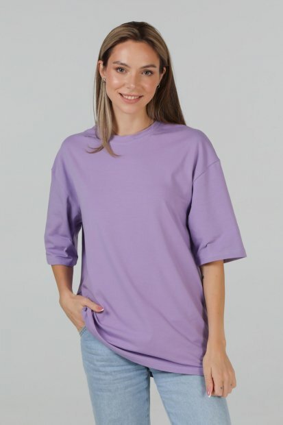 Мужская футболка RM Oversize U0104/Lilac фото