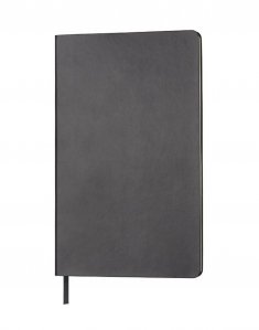 Блокнот в линию A5 AUDREY мягкая обложка Черный be_TM21222/35 фото