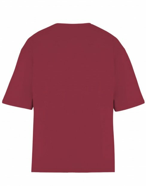 Чоловіча футболка Ray Market Oversize U0104/Burgundy фото