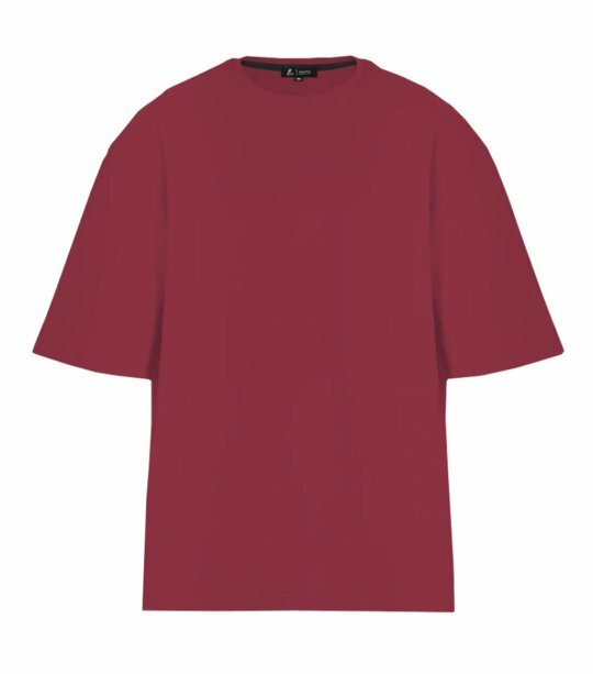 Чоловіча футболка Ray Market Oversize U0104/Burgundy фото