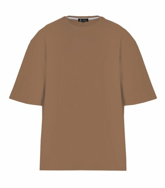 Мужская футболка RM Oversize U0104/Brown фото