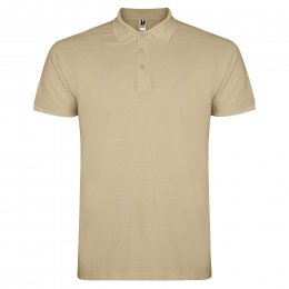 Мужская футболка поло Roly Star 200 Песочный