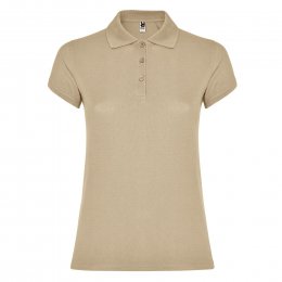 Женская футболка поло Roly Star woman 200 Песочный