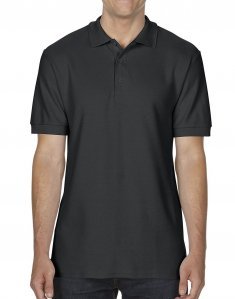 Чоловіча футболка поло Gildan Premium Cotton Чорний