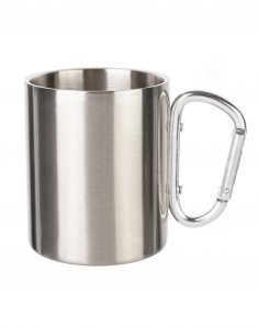 Чашка для сублимации металлическая серебристая 300 мл Серебро