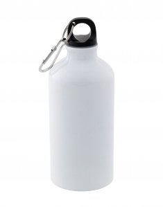 Бутылка для воды для сублимации с карабином 500 мл Белый mp_500ml/6062 фото