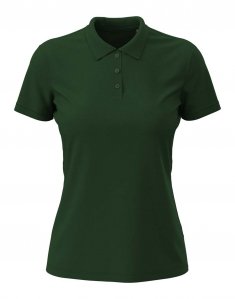 Жіноча футболка поло Stedman LUX POLO WOMEN Темно-зелений
