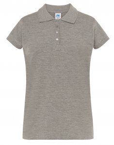 Женская футболка поло JHK POPL 200 Серый меланж