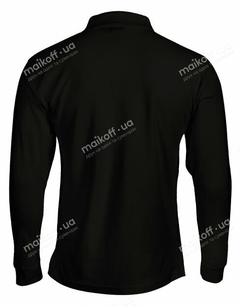 Мужская футболка поло с длинным рукавом JHK PORA 210 LS PORA 210 LS/BK фото
